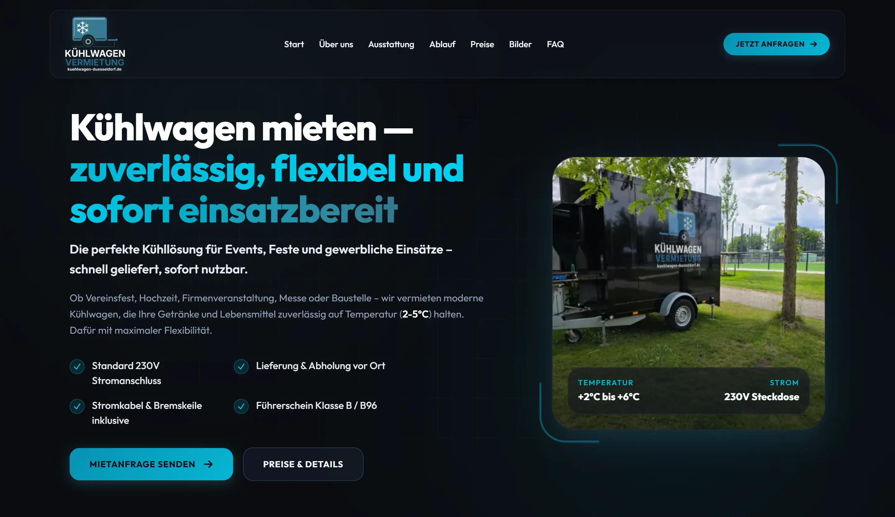Projekt: Kühlwagen Buchungsportal