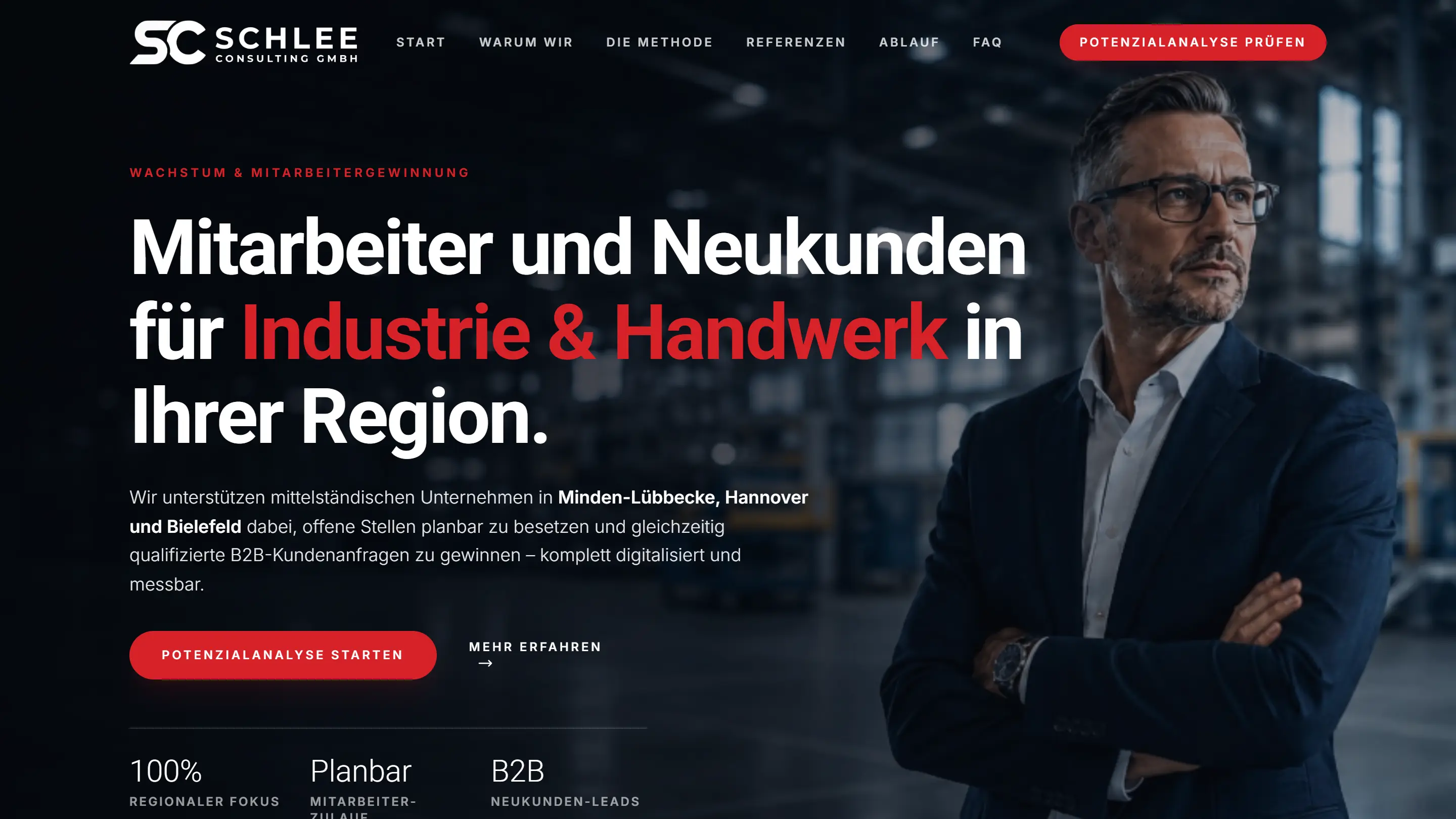 Schlee Consulting – neue Website, von uns gebaut